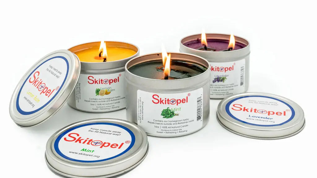 Skitopel candles: Lavender, Lemon Balm, and Mint