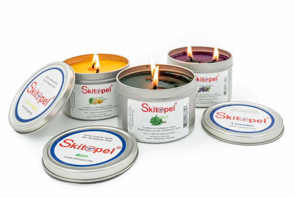 Skitopel candles: Lavender, Lemon Balm, and Mint