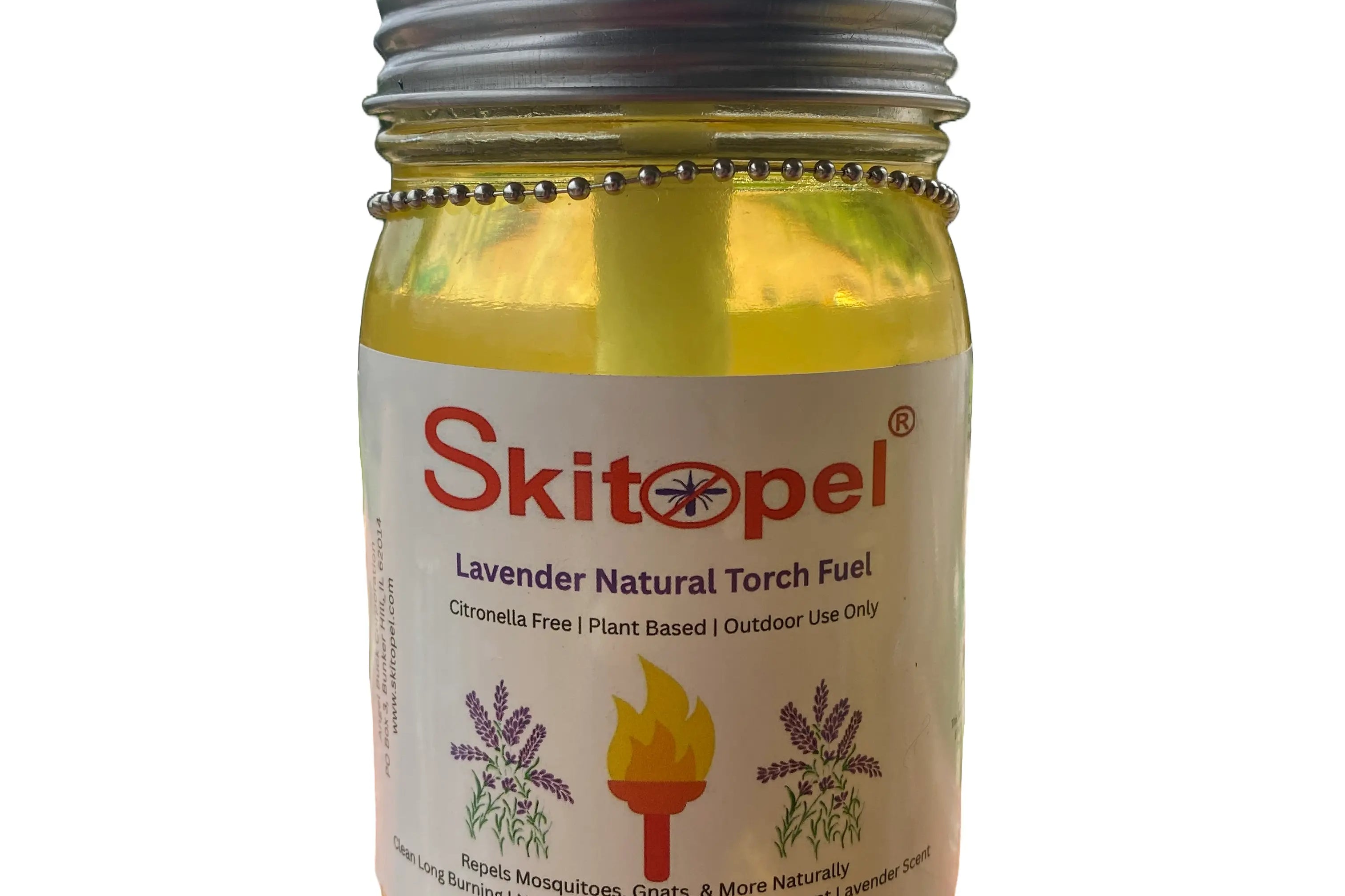 Skitopel All-Natural Lavender Tabletop Torch Skitopel