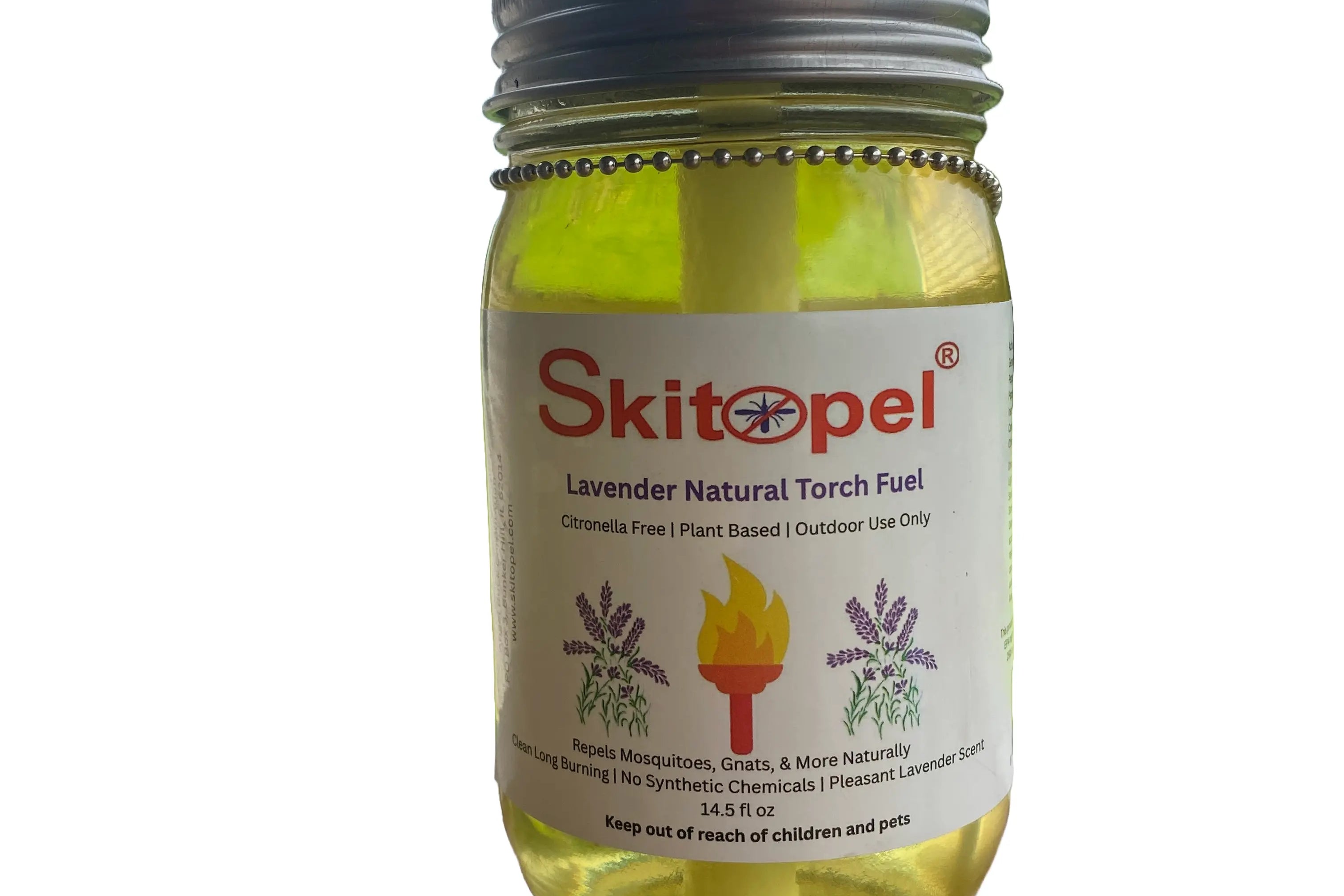 Skitopel All-Natural Lavender Tabletop Torch Skitopel