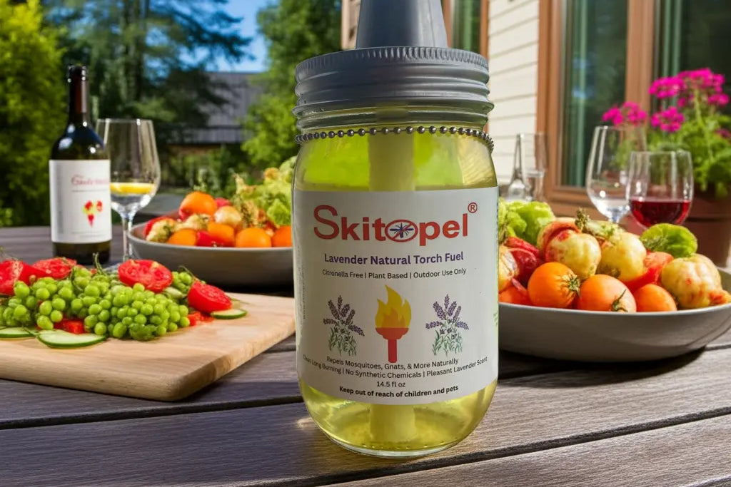 Skitopel All-Natural Lavender Tabletop Torch Skitopel