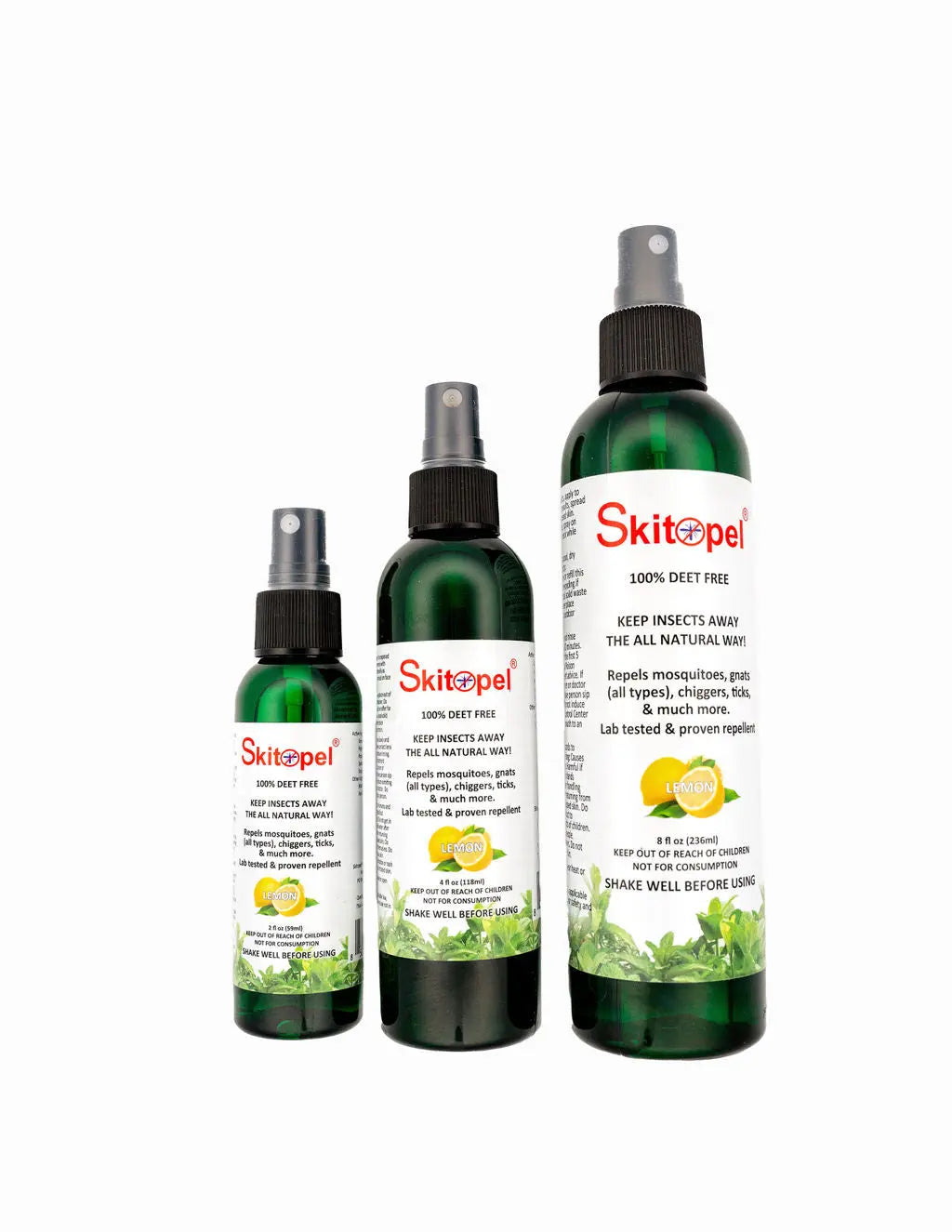 Skitopel® Lemon Insect Repellent 2oz/4oz/8oz - Skitopel