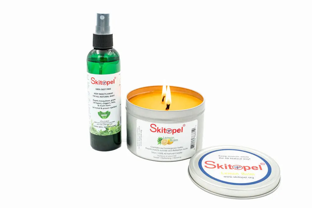 4oz Mint Spray & 16oz Lemon Balm Candle Skitopel
