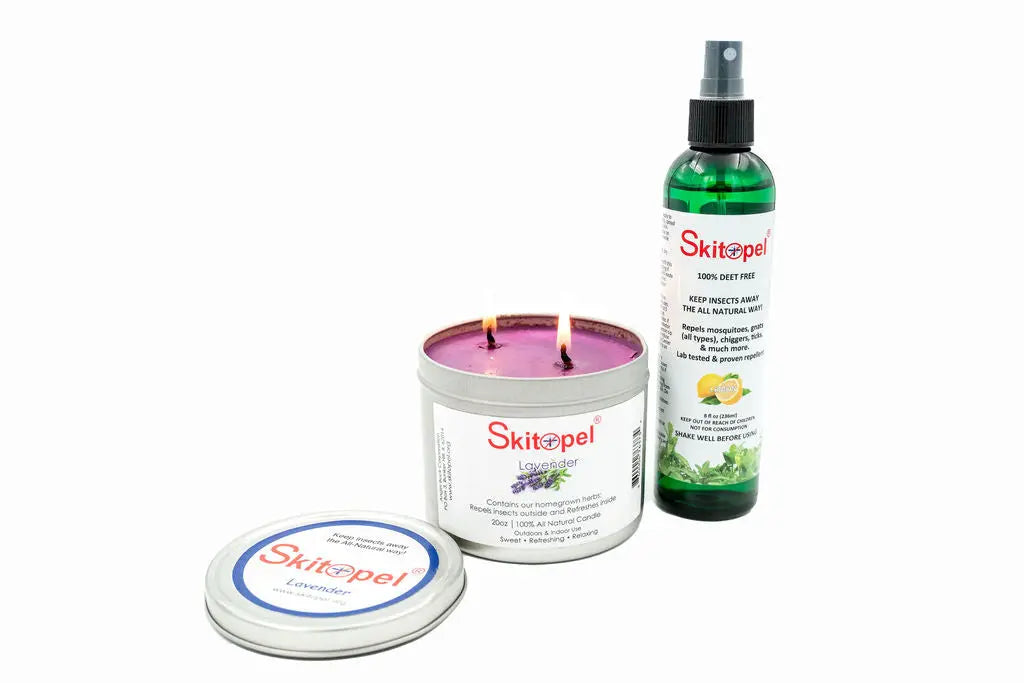 8oz Lemon Spray & 20oz Lavender Candle Skitopel
