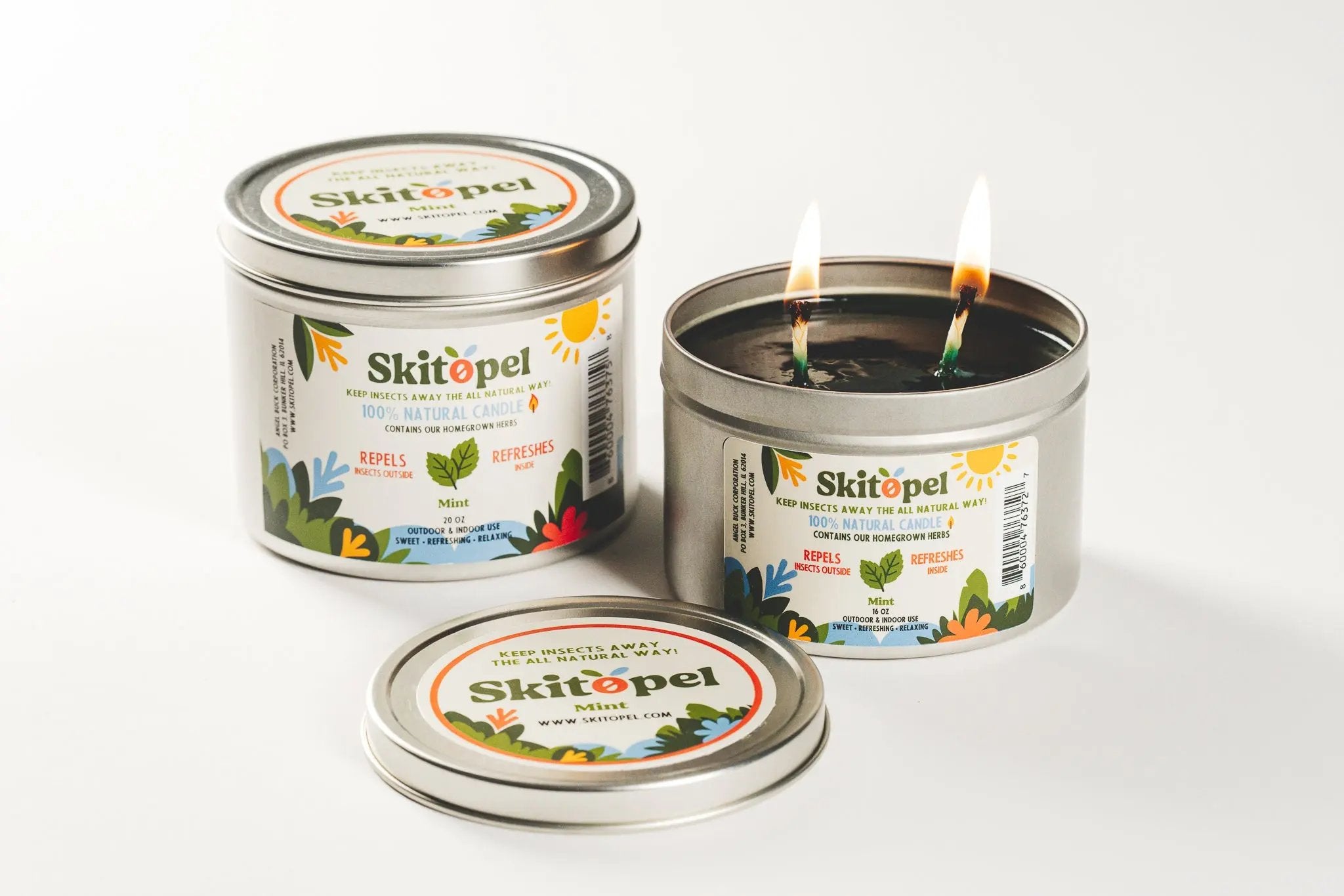 Skitopel Insect Repellent Candle Bundle for a Bug-Free, Naturally Fresh Home Skitopel