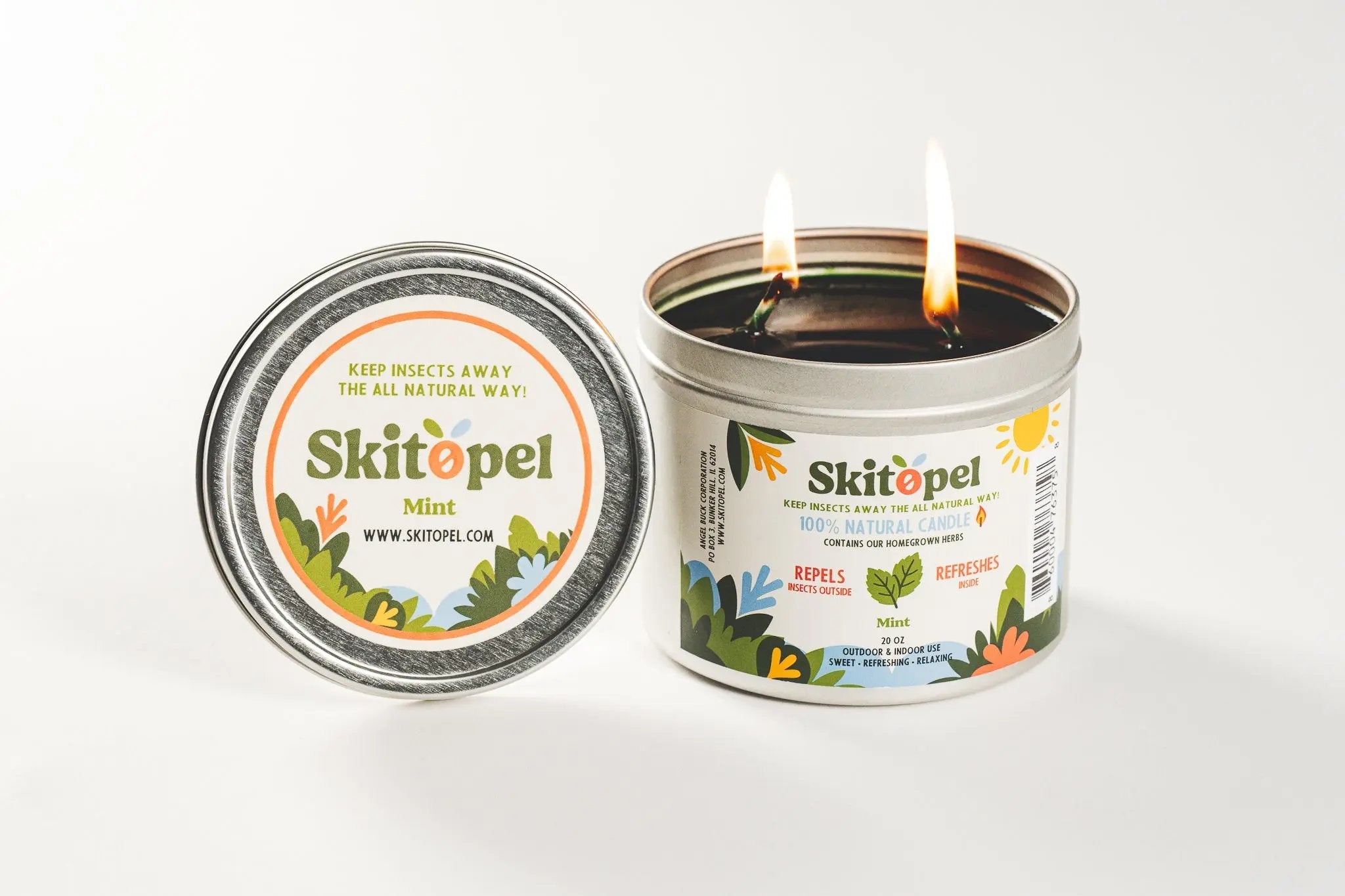 Skitopel Insect Repellent Candle Bundle for a Bug-Free, Naturally Fresh Home Skitopel
