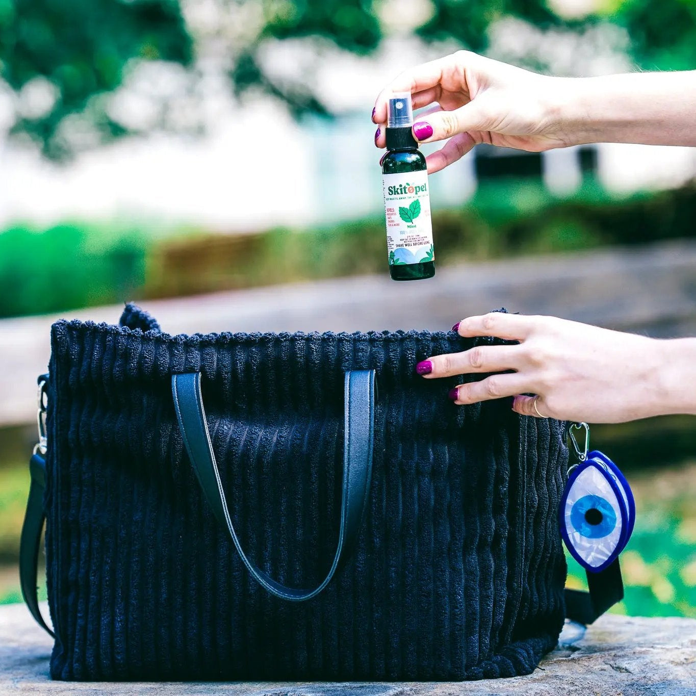 Skitopel 4oz Mint Insect Repellent Spray & 16oz Lavender Candle - The Perfect Blend of Protection & Relaxation Skitopel