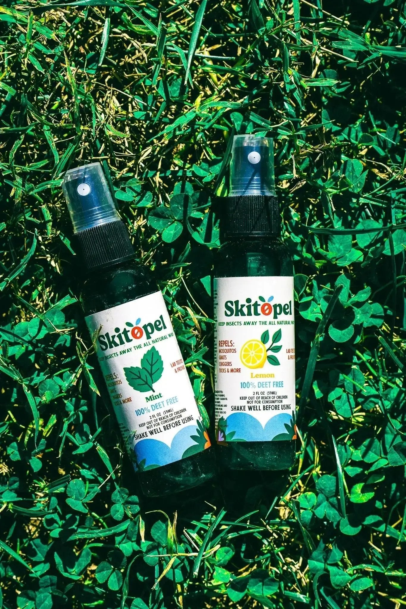 Skitopel Lemon Spray Bundle - All-Natural, Deet-Free Protection for the Whole Family Skitopel