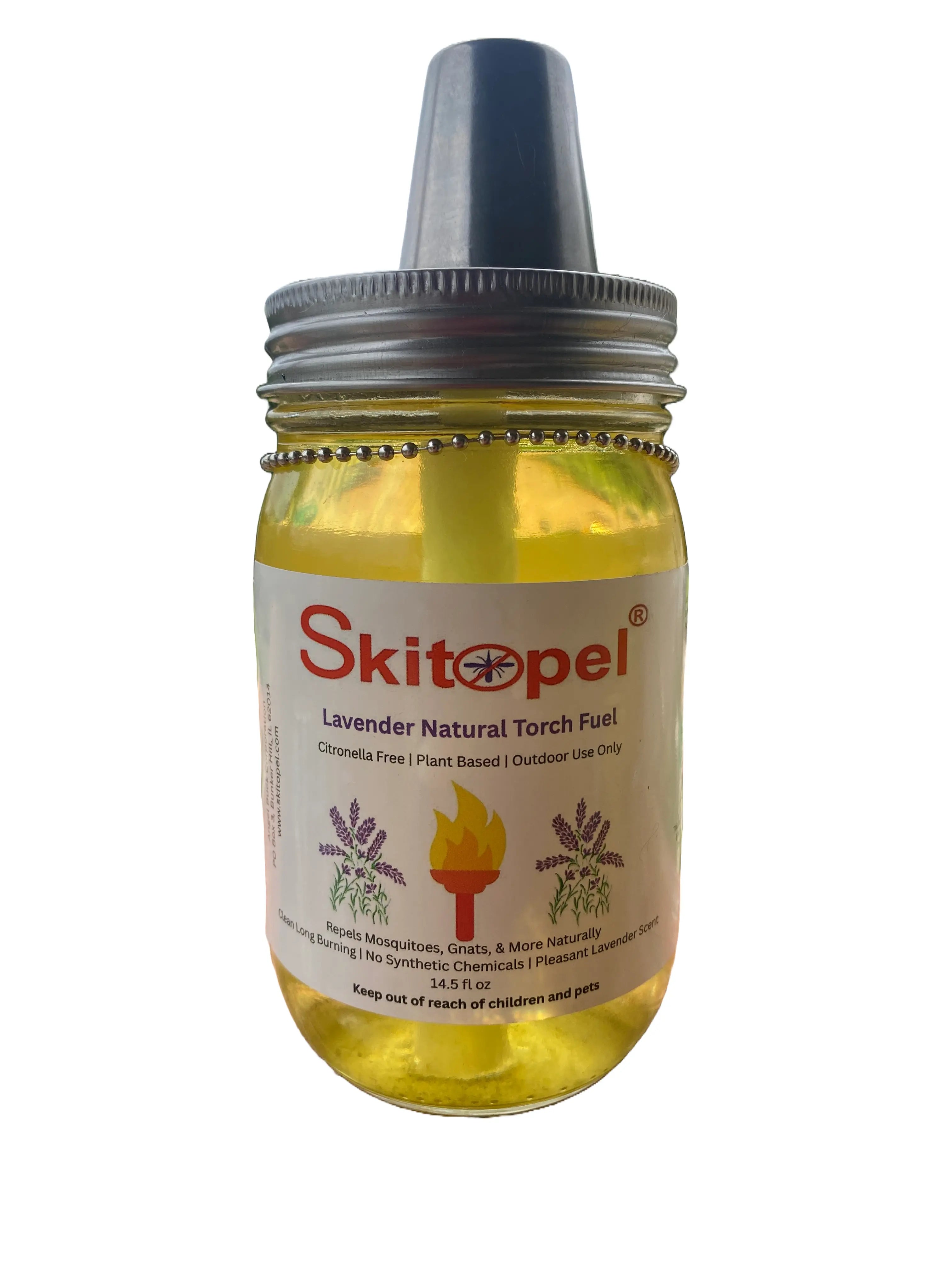 Skitopel All-Natural Lavender Tabletop Torch Skitopel