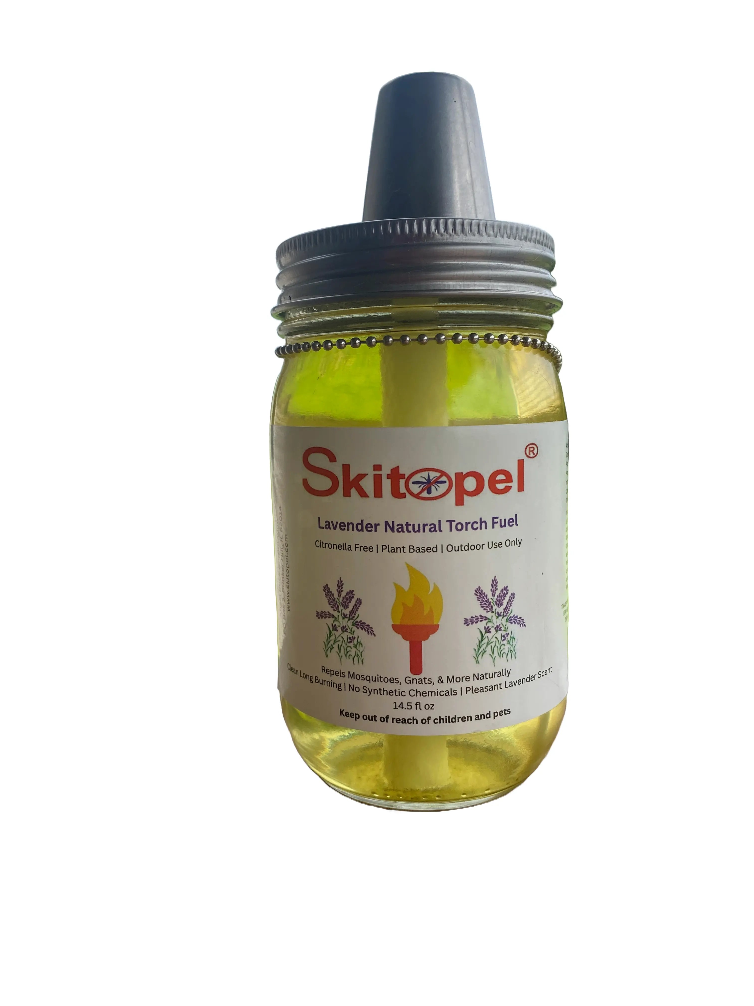Skitopel All-Natural Lavender Tabletop Torch Skitopel