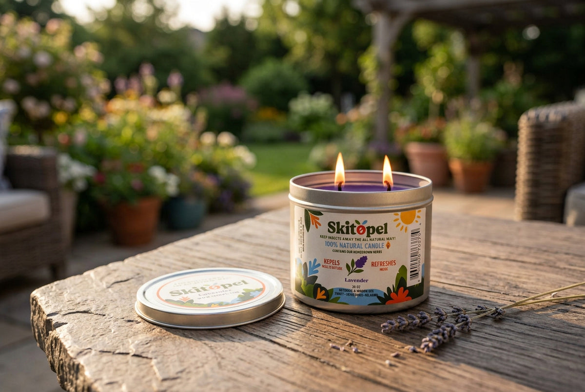 Skitopel® Lavender Candle Tranquility and Protection in One Skitopel