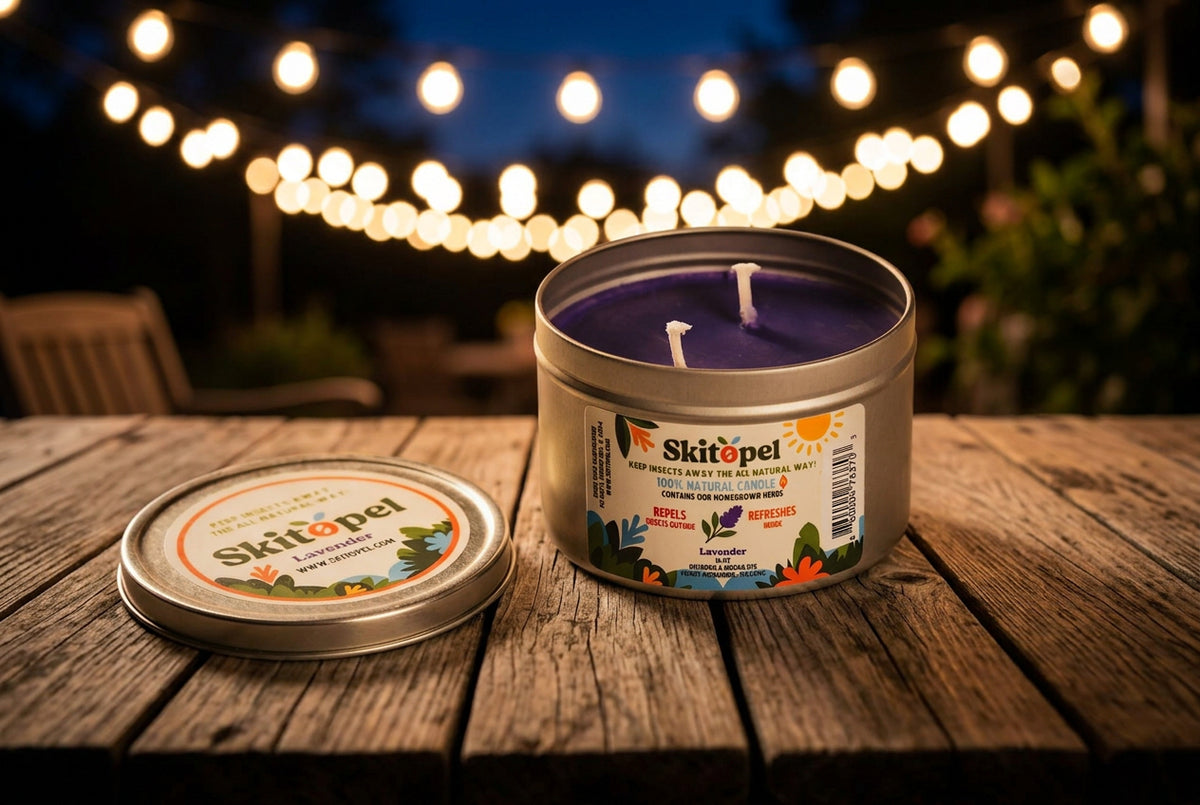 Skitopel® Lavender Candle Tranquility and Protection in One Skitopel
