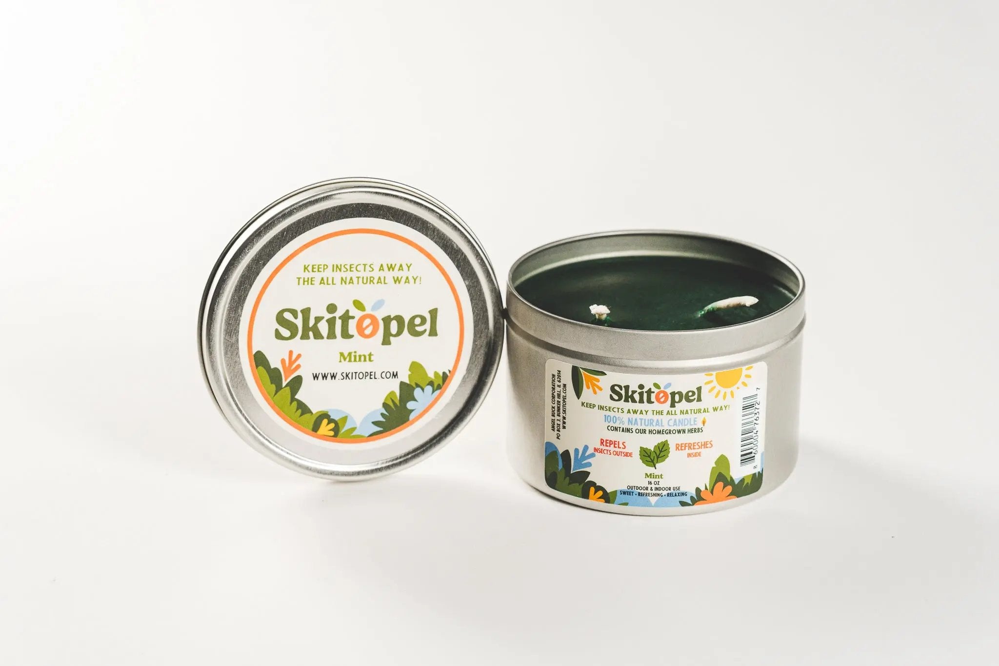 Skitopel® Mint Candle - Refreshing Protection for a Bug-Free Life Skitopel
