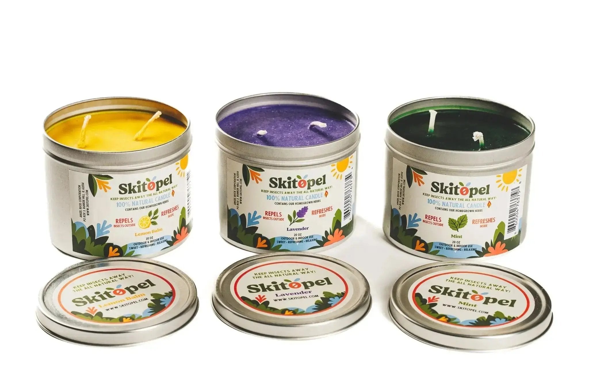 Skitopel Insect Repellent Candle Bundle for a Bug-Free, Naturally Fresh Home Skitopel