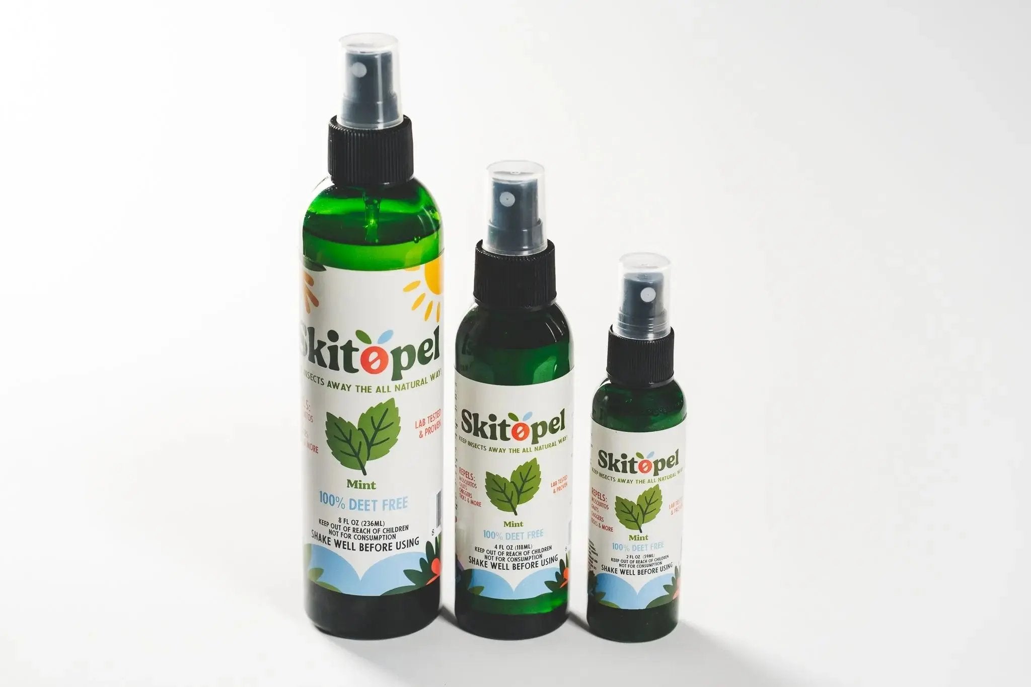 Skitopel Mint Spray Bundle - Long-Lasting, Natural Protection for the Whole Family Skitopel